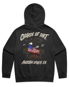Bomber Faded Black Hoodie