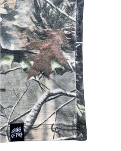 Orange Embroidered Dirt Surfer Vintage Tree Camo T-Shirt