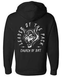 Leader Of The Pack Black Heavyweight Hoodie