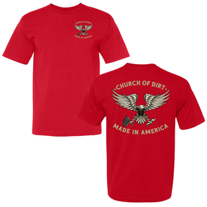 Adult Made In America Red T-Shirt