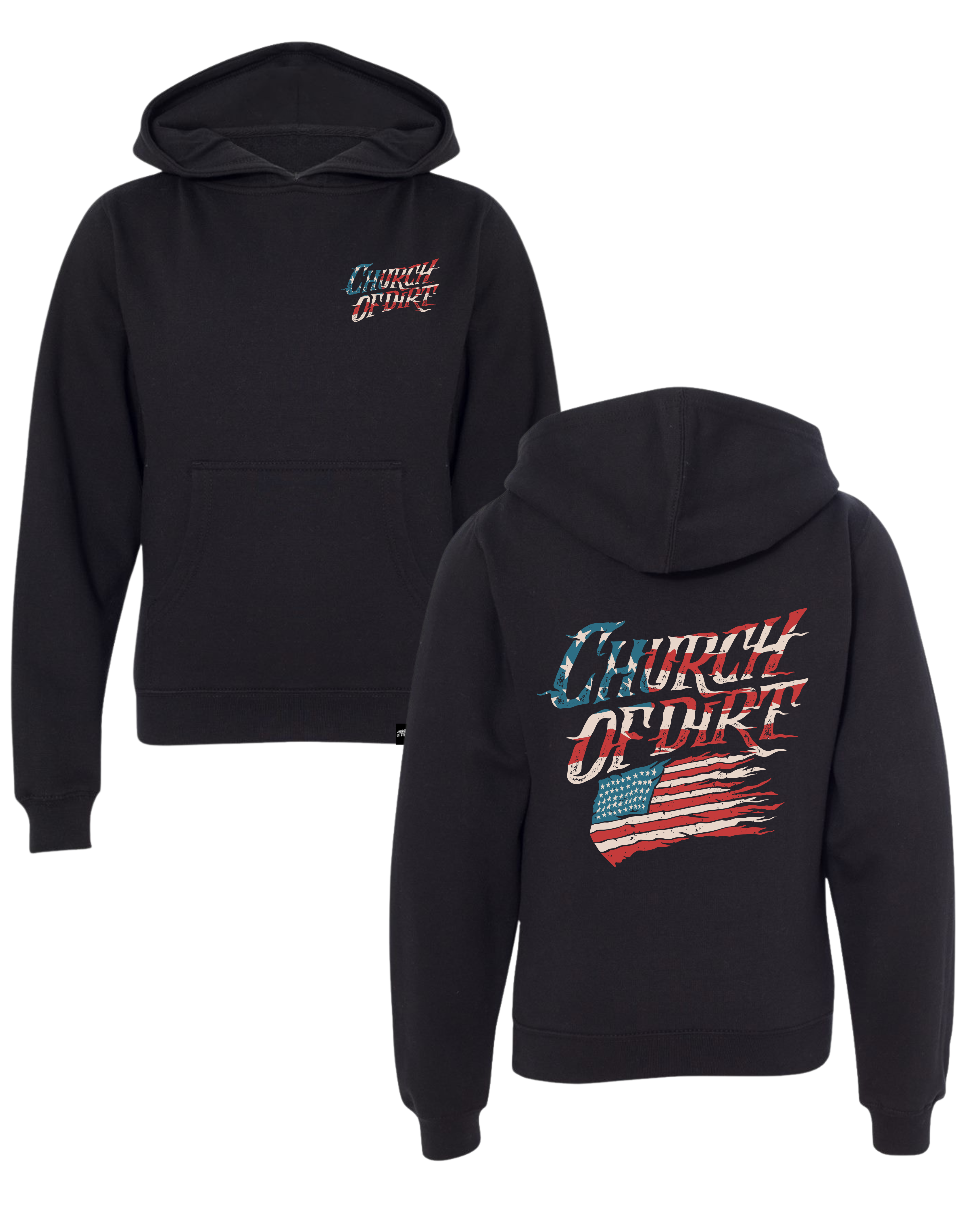 Youth Patriot Black Hoodie