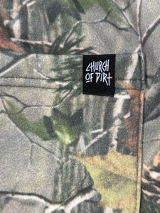 Embroidered Tree Camo Shorts