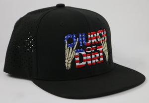 Freedom Black Perforated Hat