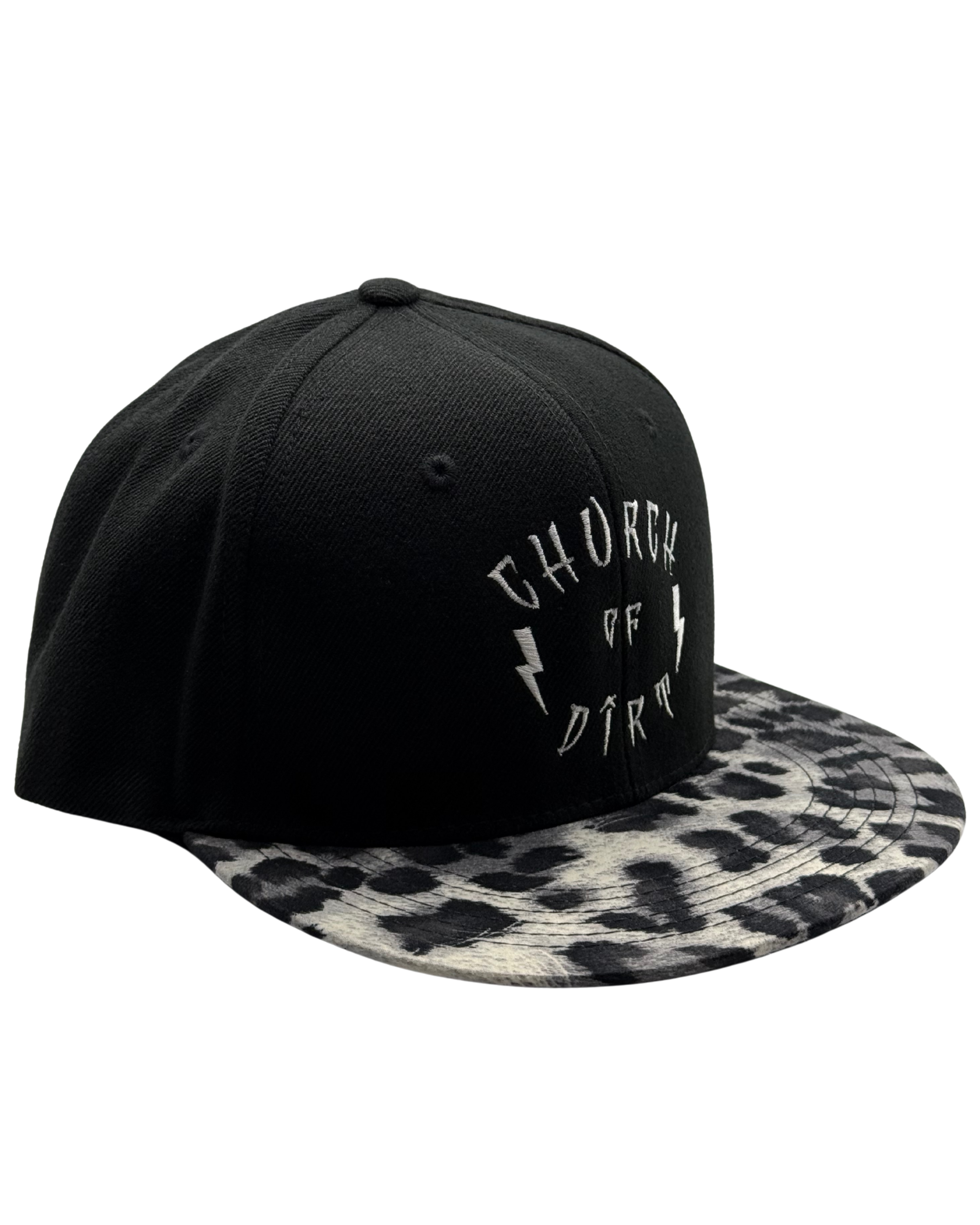 Black & Gray Leopard Bill OG Snapback