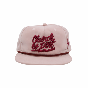 Pink & Maroon Bolt Rope Snapback