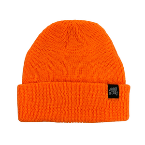 Blaze Orange Dirt Surfer Fisherman Beanie