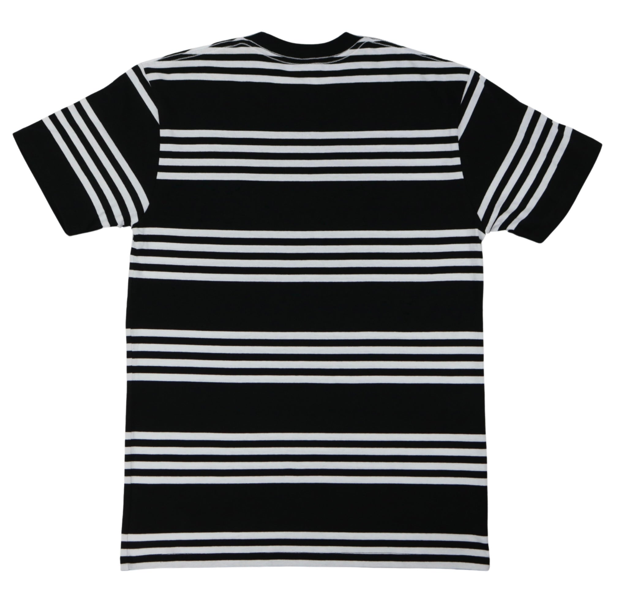 Dirt Surfer Patch Black & White Stripe T-Shirt