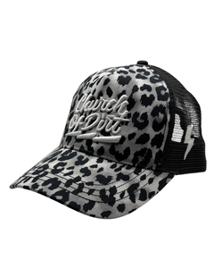 Black & Gray Leopard Bolt Curvebill