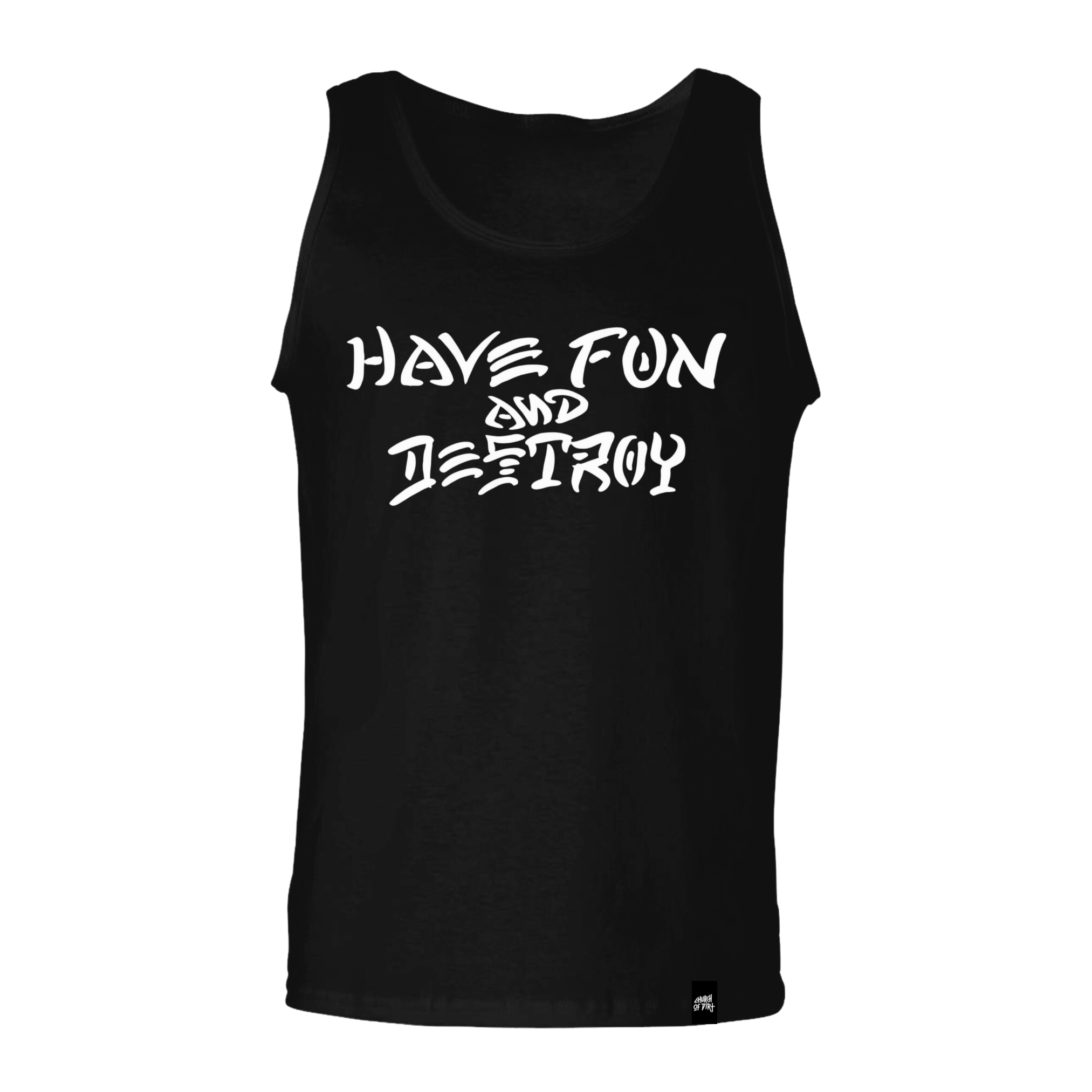 Adult Have Fun And Destroy Black Tank Top