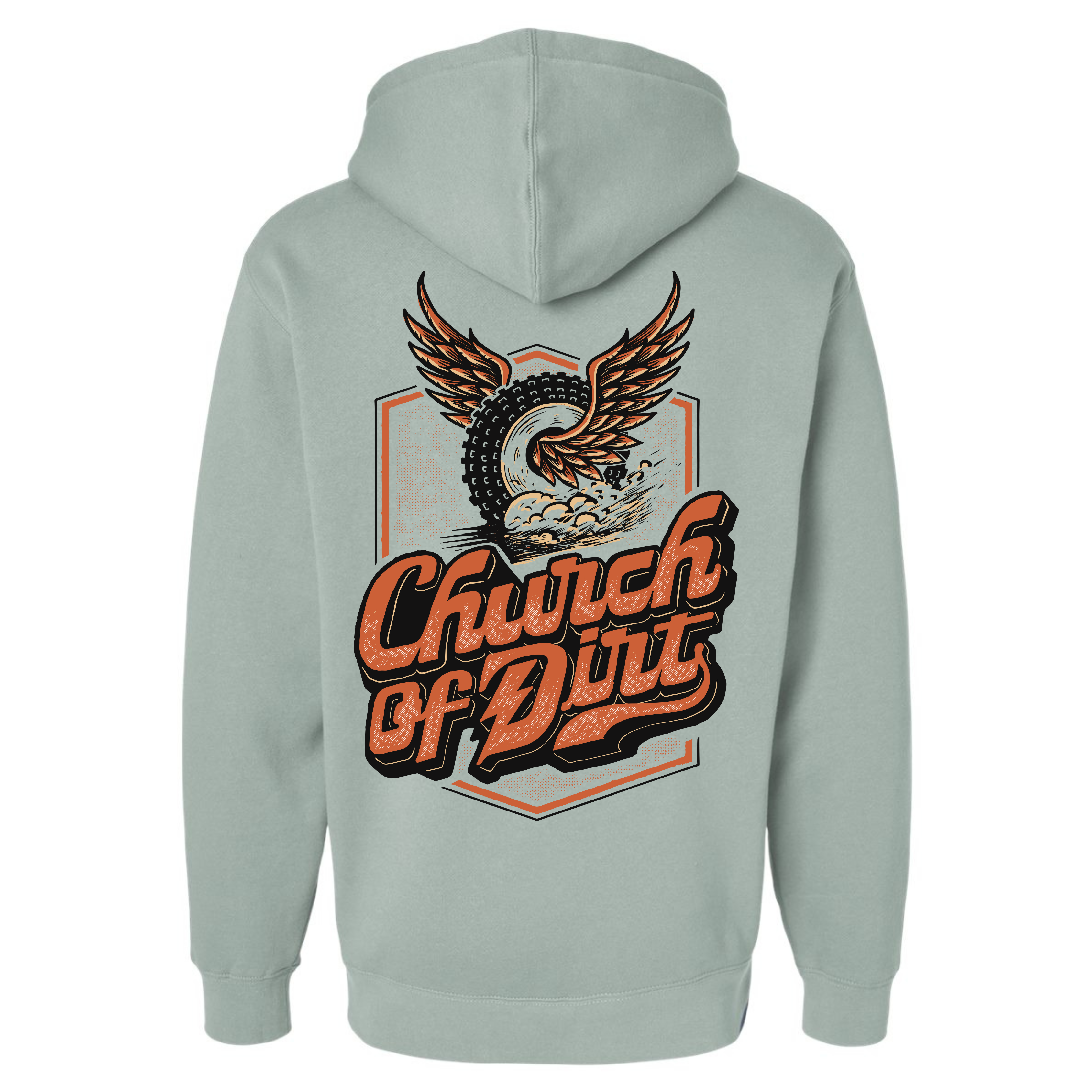 Adult Burnout Dusty Sage Heavyweight Hoodie