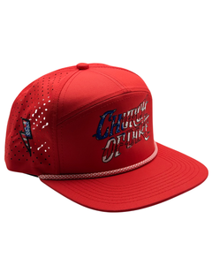 Red Patriot Rope Snapback