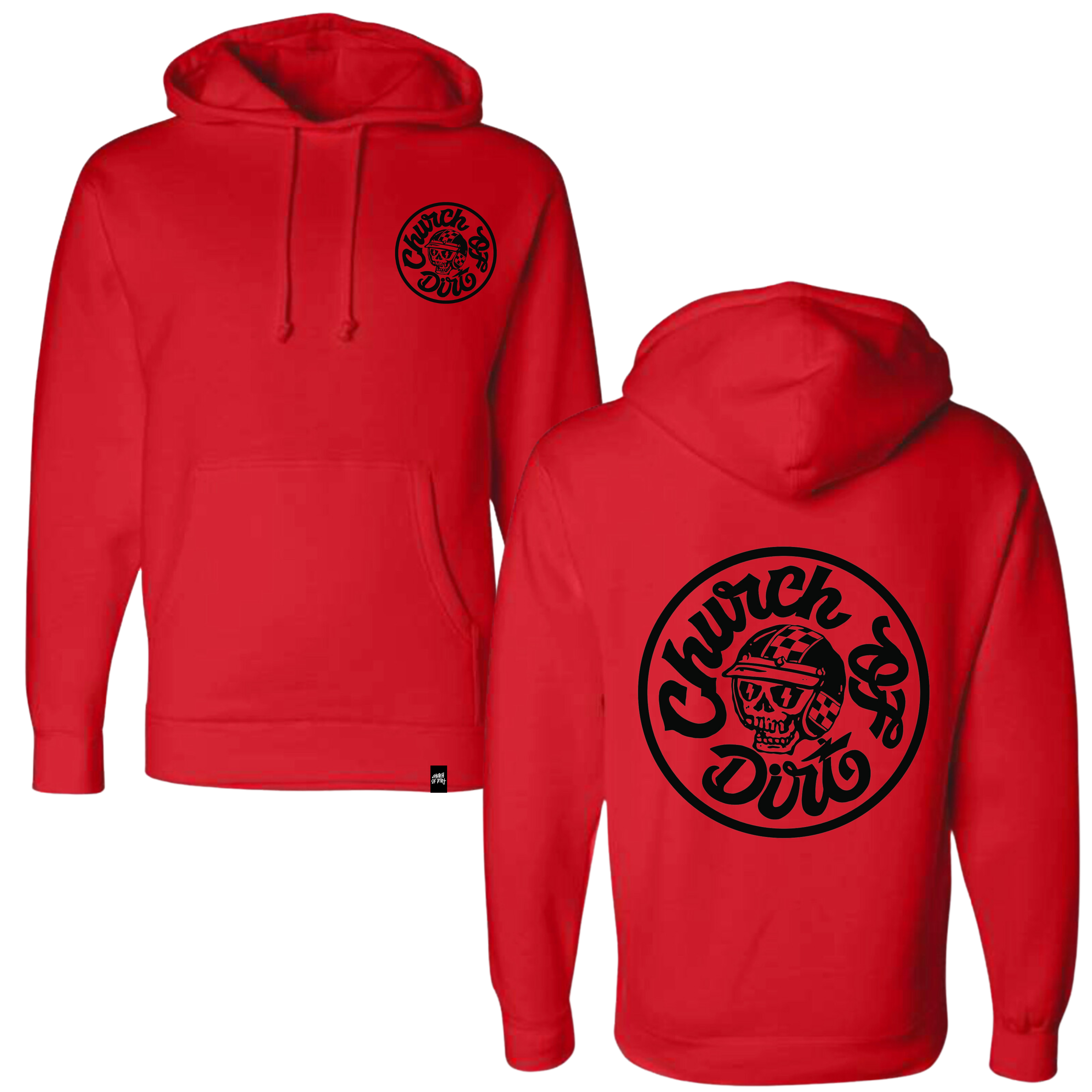 Adult Conquer Red Heavyweight Hoodie