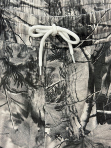 Embroidered Gray Tree Camo Shorts