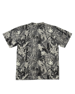 Embroidered Gray Vintage Tree Camo T-Shirt