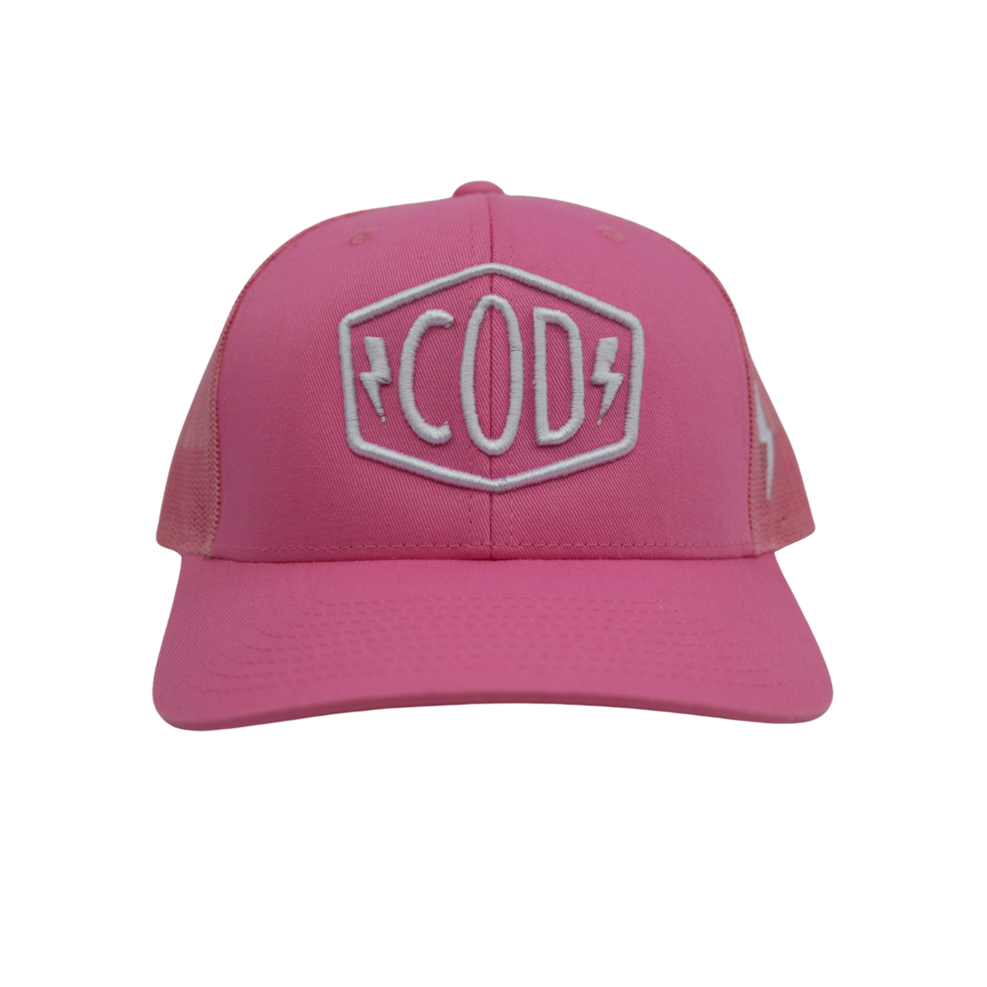 Pink & White COD Curvebill Snapback