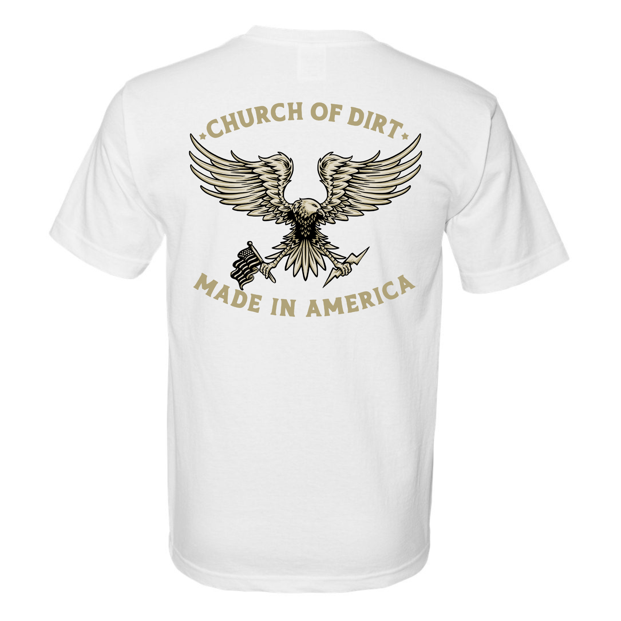 Adult Made In America White T-Shirt