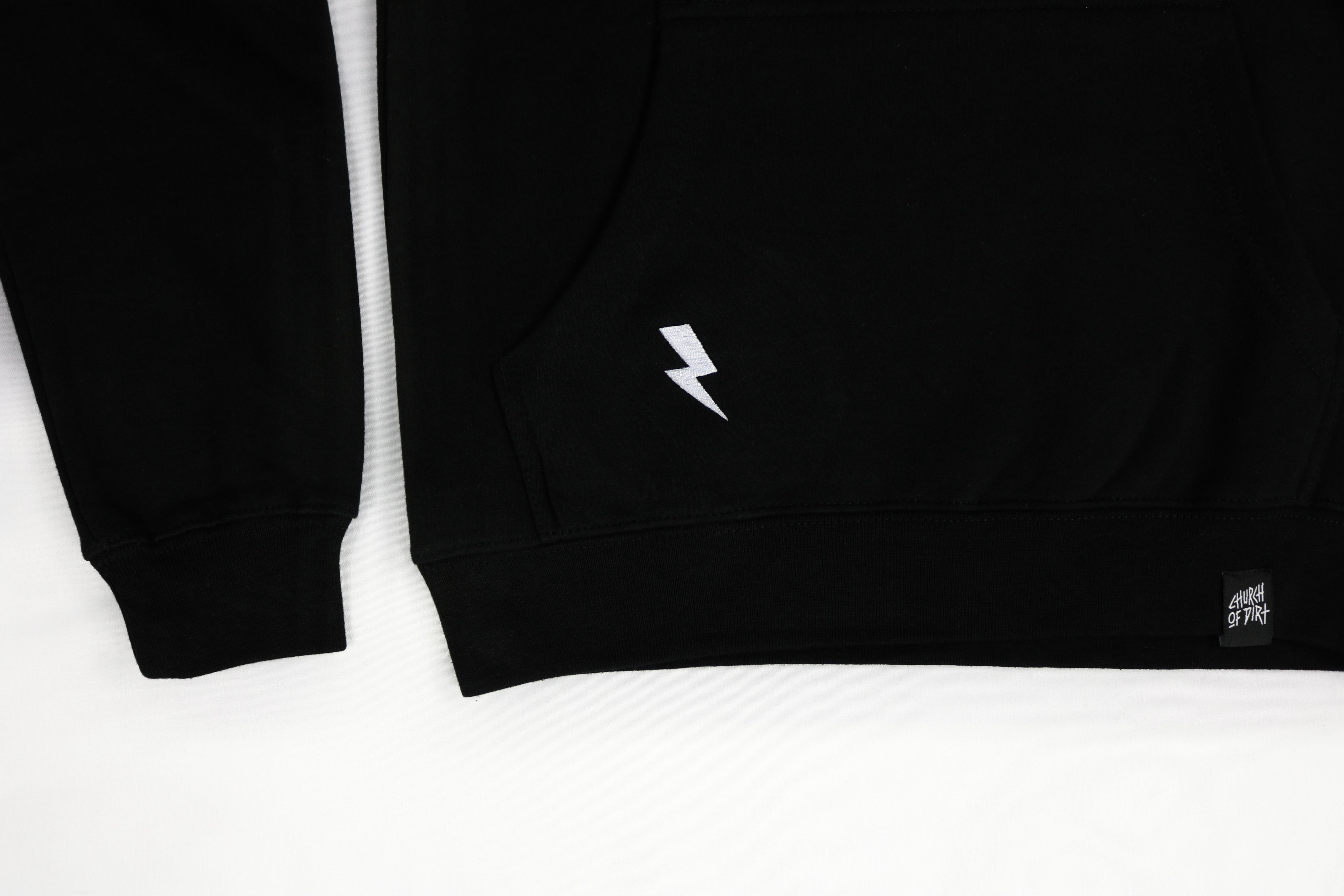 Youth Black Embroidered Dirt Surfer Hoodie