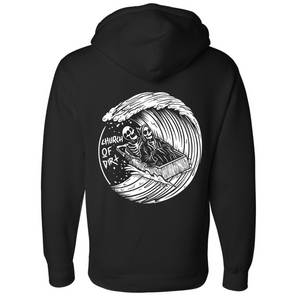 Adult Dirt Surfer Black Heavyweight Hoodie