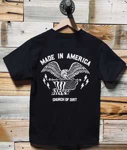 Made In America Black Short Sleeve