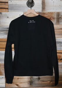 Black Embroidered Dirt Surfer Crew Sweatshirt