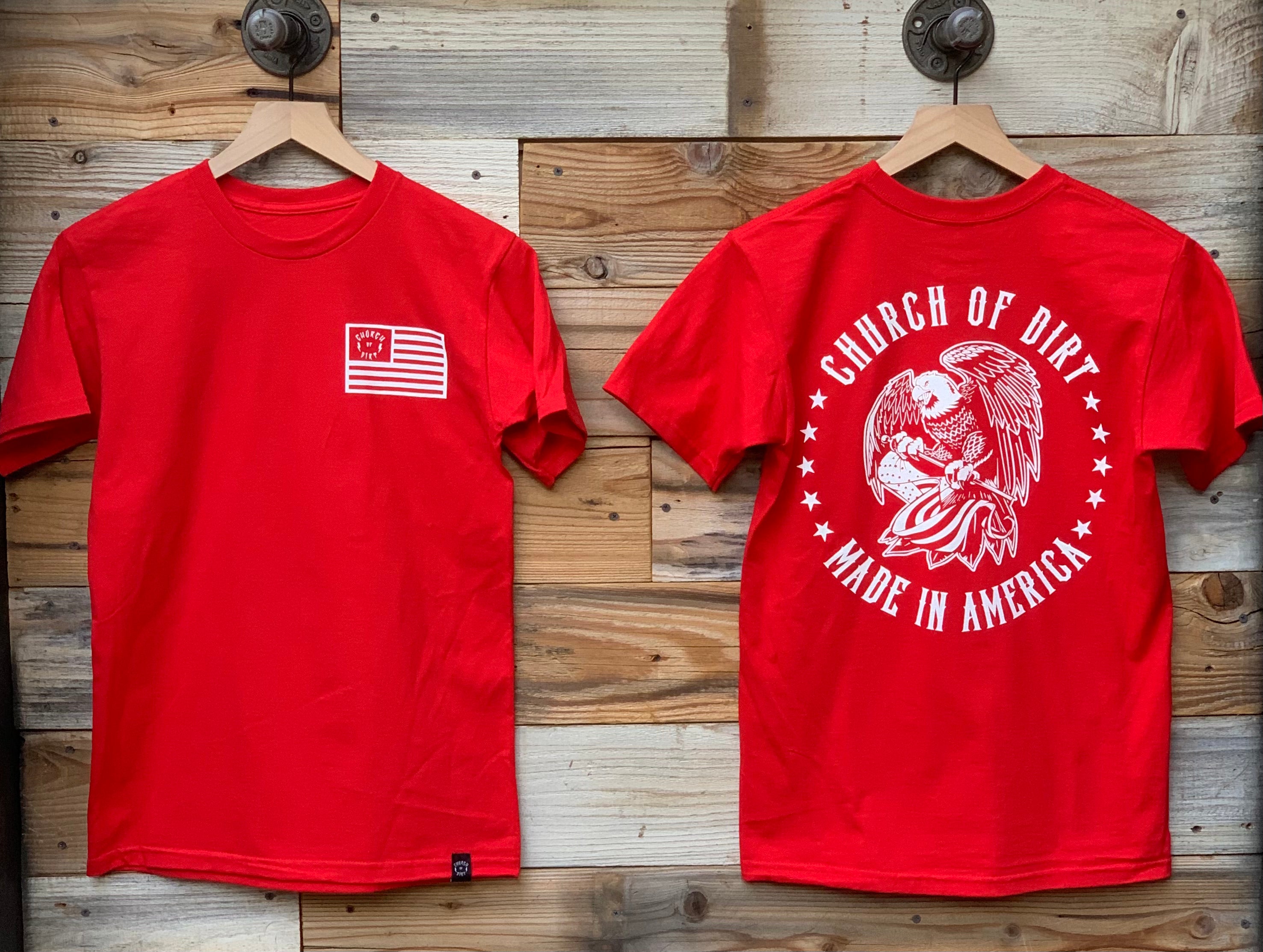 Made In America Red Short Sleeve