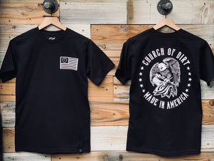 Made In America Black Short Sleeve