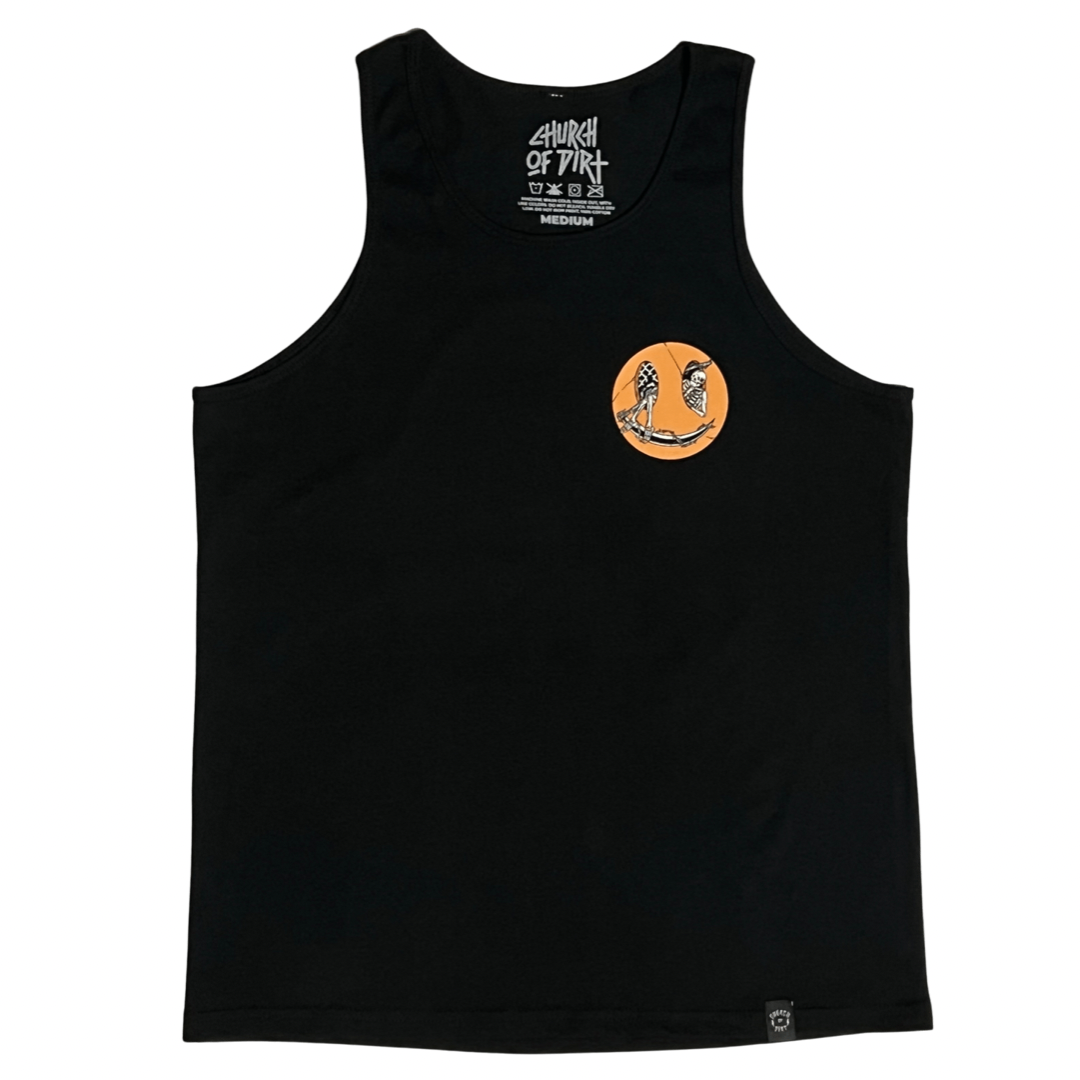 Have A Nice Day Black Tank Top