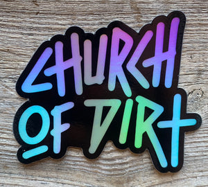 Dirt Surfer Holographic Sticker