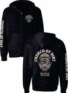 Adult Black Head Game Full Zip Up Hoodie