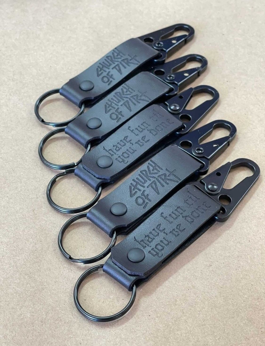 Black Dirt Surfer Keychain