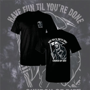Youth Black Skate Reaper Short Sleeve